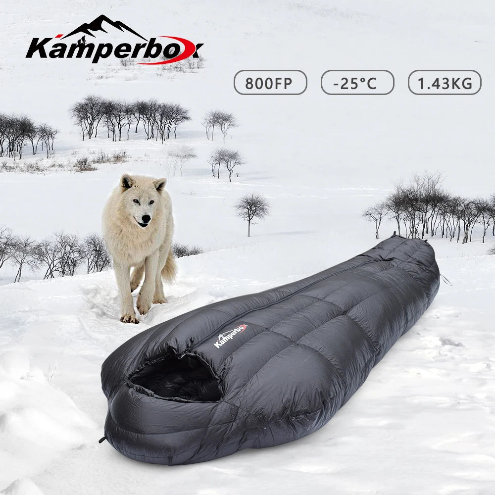 Kamperbox Winter Sleeping Bags Camping Down Sleeping Bags Winter Outdoor Ultralight Sleeping Bags Camping Equipments