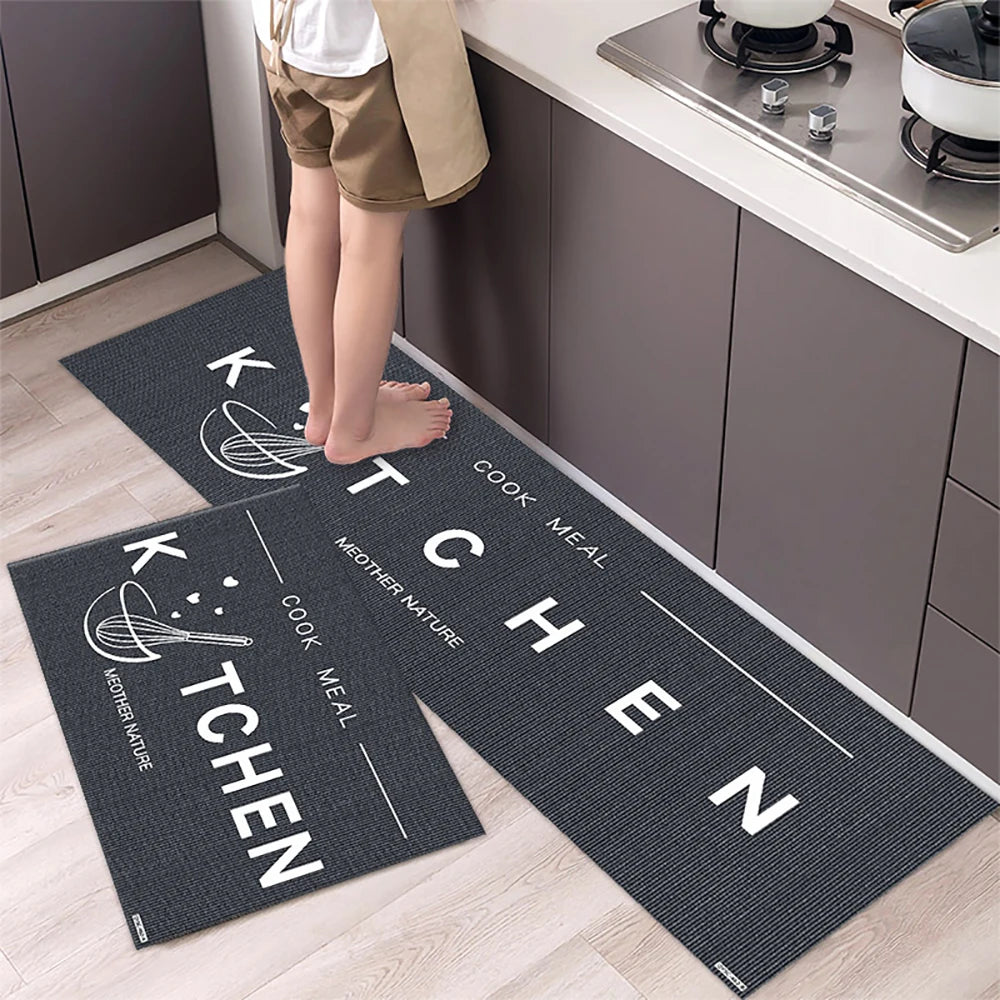 Kitchen Floor Mat Bedroom Living Room Long Bedside Area Rug Hallway Soft Washable Carpet Anti Slip Bathroom Entrance Doormat