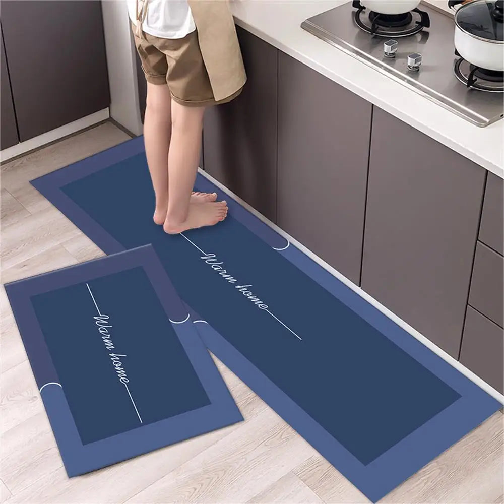 Kitchen Floor Mat Bedroom Living Room Long Bedside Area Rug Hallway Soft Washable Carpet Anti Slip Bathroom Entrance Doormat