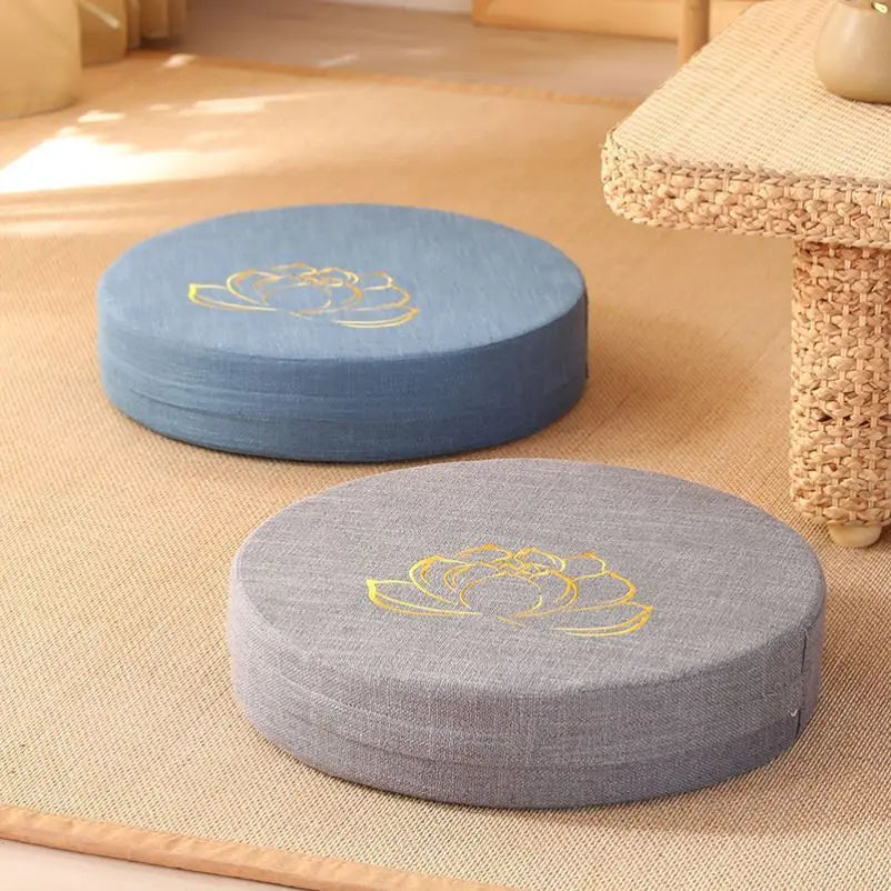 40X6CM Yoga Meditate PEP Hard Texture Meditation Cushion Backrest Pillow Japanese Tatami Mat Removable and Washable