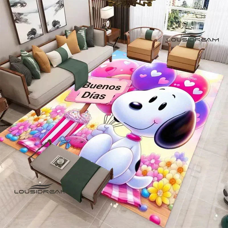 Cute Cartoon S-Snoopy printed carpet Non-slip carpet outdoor carpets area rug Home bedroom decor rugs for bedroom birthday gift