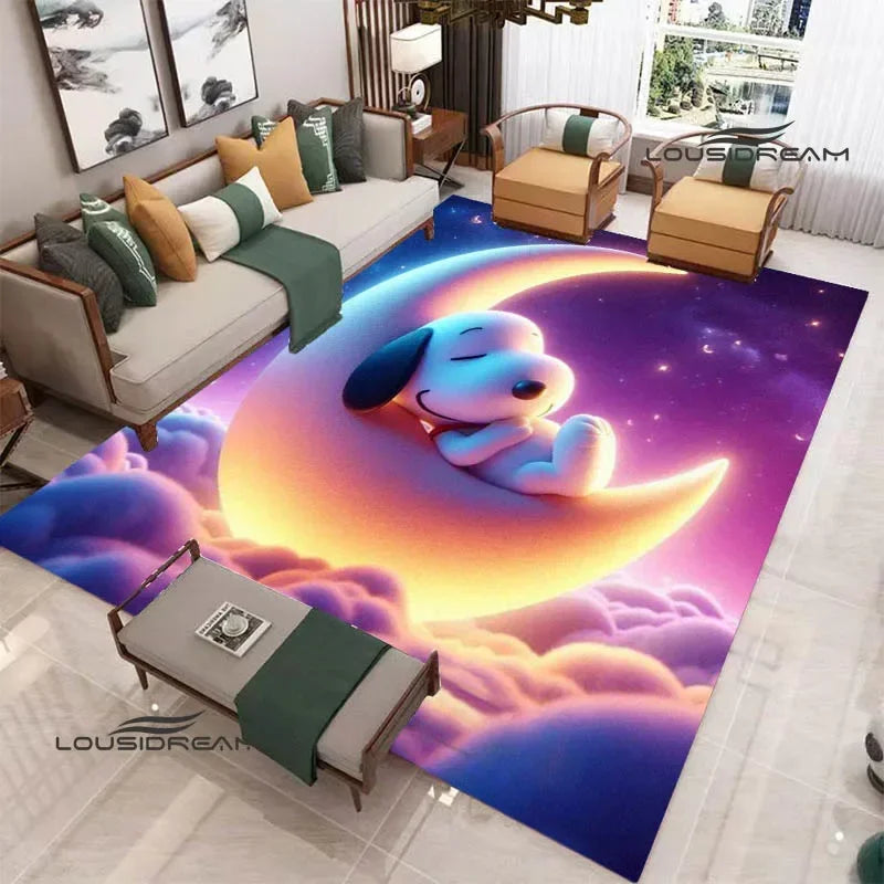 Cute Cartoon S-Snoopy printed carpet Non-slip carpet outdoor carpets area rug Home bedroom decor rugs for bedroom birthday gift