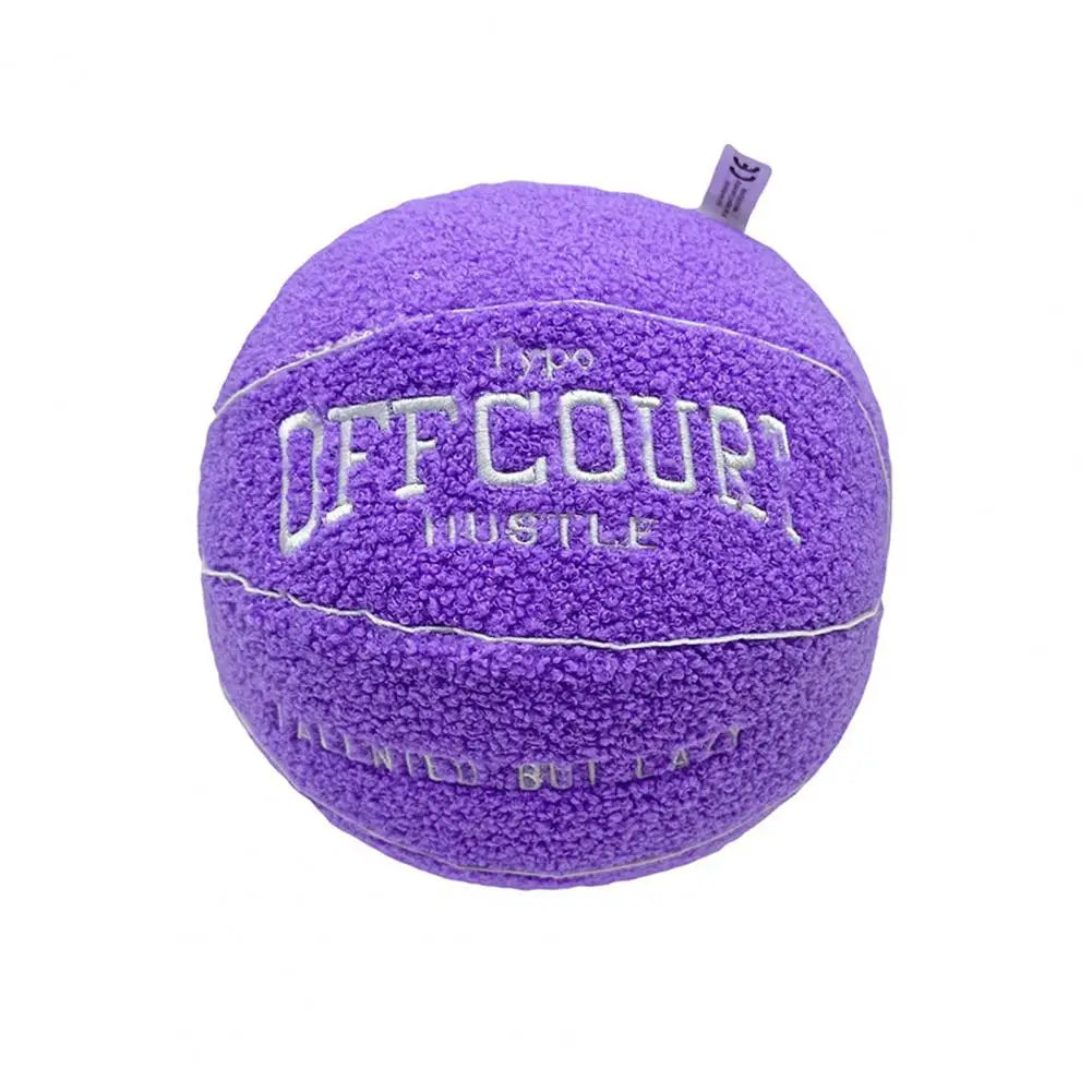 Basketball Plush Pillow Soft Durable Fluffy Basketball Plush Toy