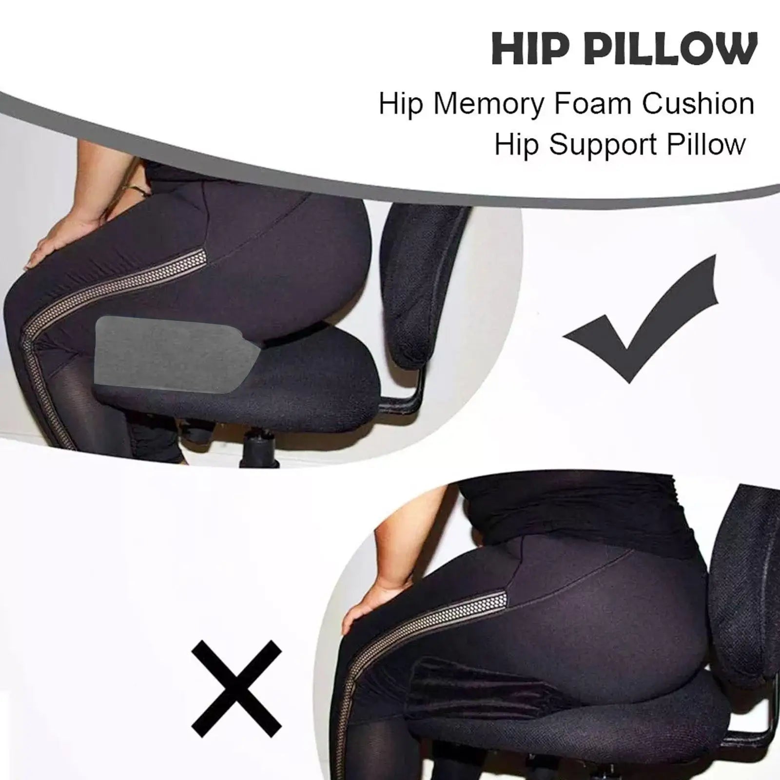 Pillow Shaping Hip Seat Cushion Recovery Pillow Soft For Post-Surgery Support Hemorrhoid Relief Comfortable Sitting