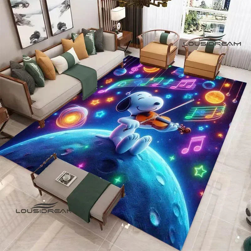 Cute Cartoon S-Snoopy printed carpet Non-slip carpet outdoor carpets area rug Home bedroom decor rugs for bedroom birthday gift