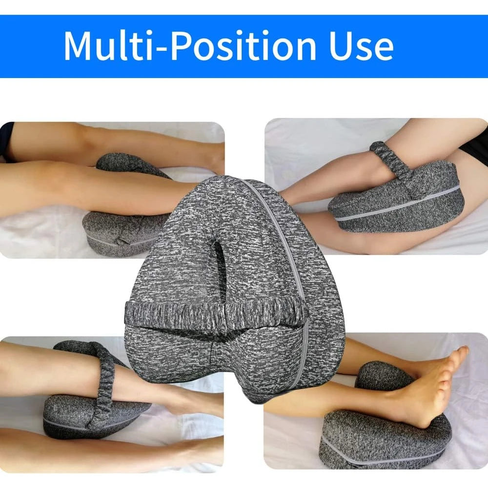 Body Memory Cotton Leg Pillow Home Foam Pillow Sleeping Orthopedic Sciatica Back Hip Joint for Pain Relief Thigh Leg Pad Cushion