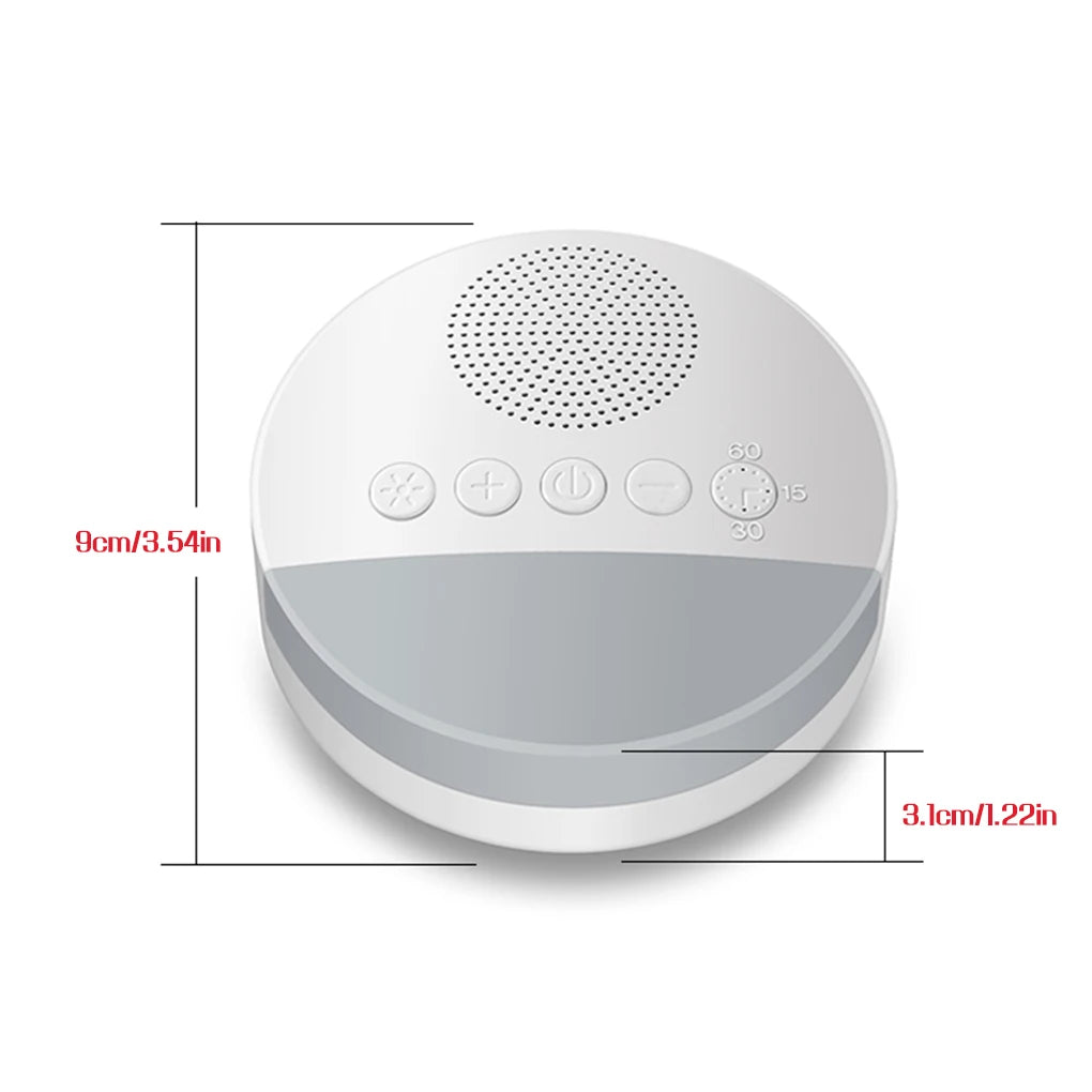 Baby White Noise Machine Kids Sleep Sound Player Night Light Timer Noise Player USB Rechargeable Timed Shutdown Sleep Machine