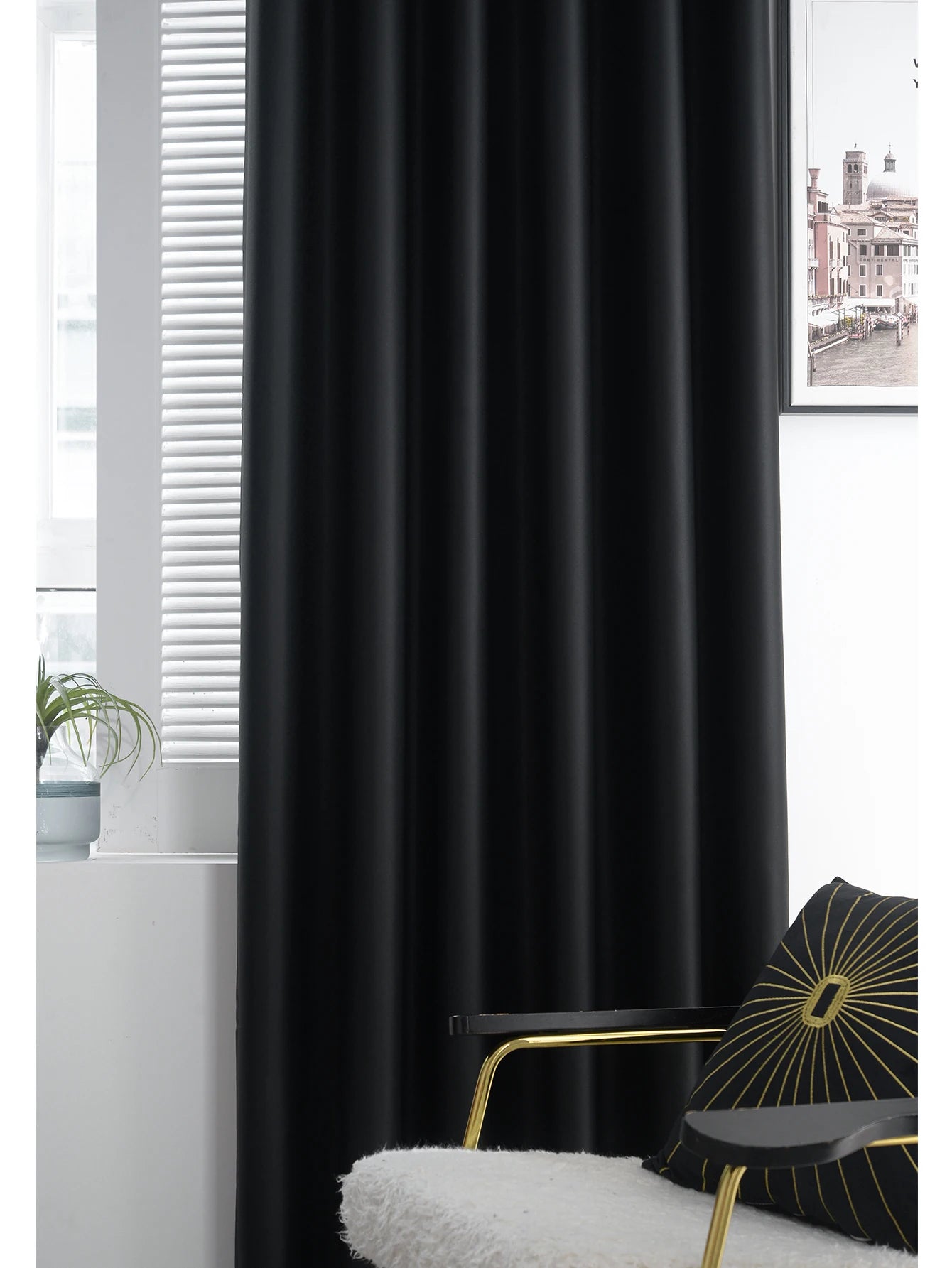 90%Blackout Curtains for Bedroom Full Light Blocking Drapes With Black Backing Thermal Insulated For Living Room Curtain