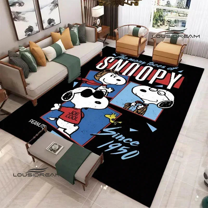 Cute Cartoon S-Snoopy printed carpet Non-slip carpet outdoor carpets area rug Home bedroom decor rugs for bedroom birthday gift