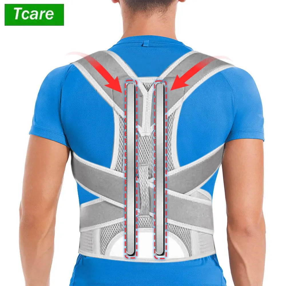 Professional Back Brace for Women and Men Posture Corrector Improve Posture Lumbar Support Shoulder Lower Upper Back Pain Relief