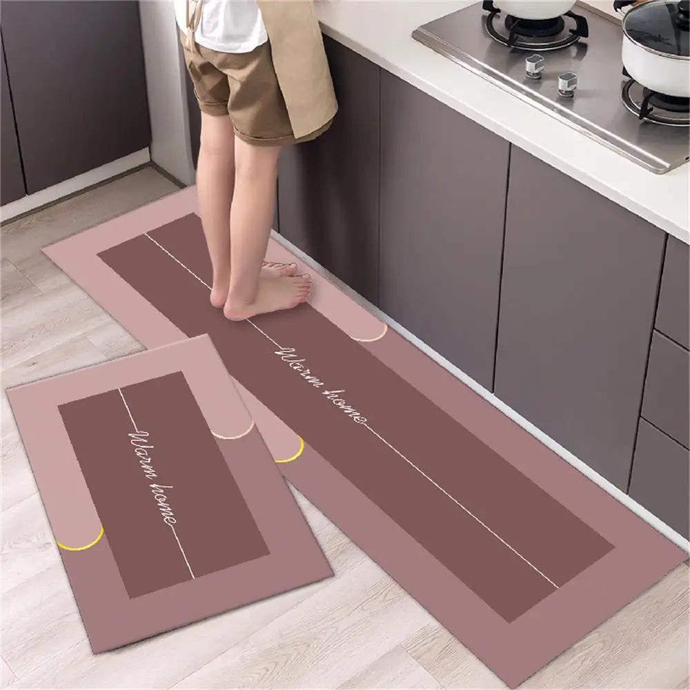 Kitchen Floor Mat Bedroom Living Room Long Bedside Area Rug Hallway Soft Washable Carpet Anti Slip Bathroom Entrance Doormat