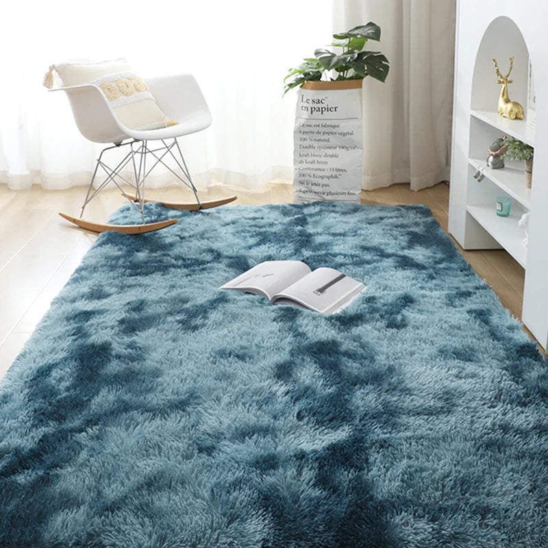 Fluffy Carpets For Living Room Nordic Lounge Rug houses and Plush Kids Bedroom Bed Down Bedside Carpet Home Decor Furry Mat