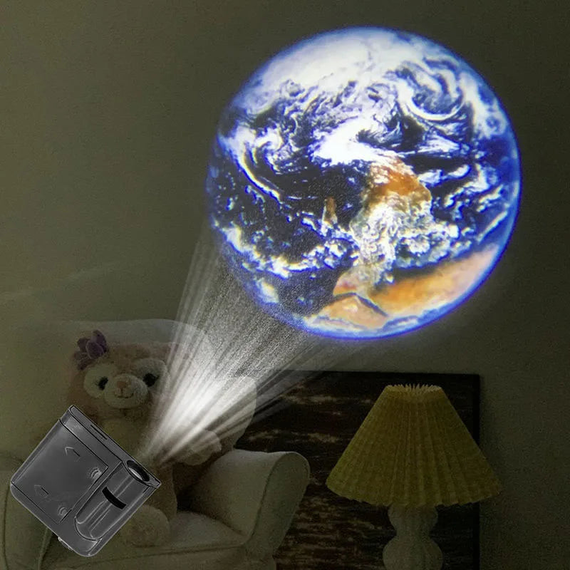 Planet Projection Lamp Earth Sun Beach Galaxy Aurora Landscape Sunset Projector Novelty Atmosphere Light Party Photo Props