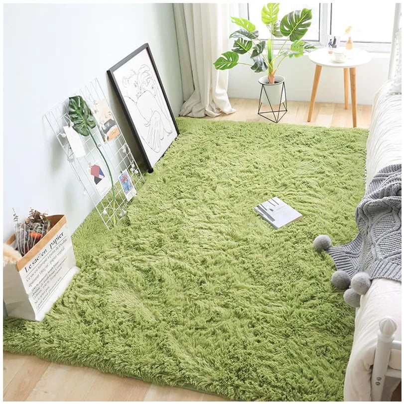 Cute Bedroom Carpet Fluffy Rugs For Living Room Large Sized Bedside Children'S Game Mat Soft Home Decor Balcony Shaggy Blanket