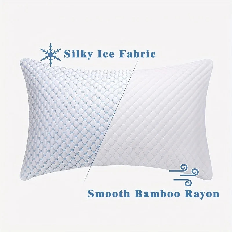 Memory Foam Bed Pillow Bed Pillow For Sleeping Breathable Pillow With Washable Removable Bed Pillow Cover Pillow 51x76cm