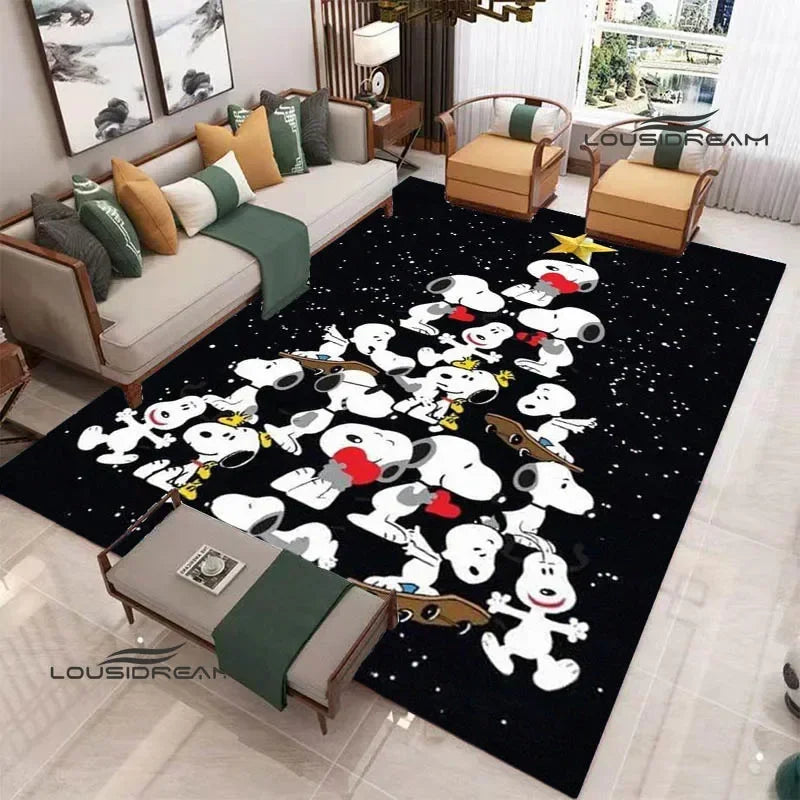 Cute Cartoon S-Snoopy printed carpet Non-slip carpet outdoor carpets area rug Home bedroom decor rugs for bedroom birthday gift