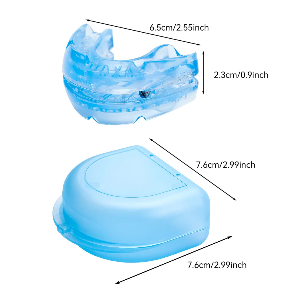 Adjustable Anti Snoring Mouthpiece Device Night Teeth Mouthguard Sleeping Aid Guard Bruxism Stop Snoring Device Improve Sleep