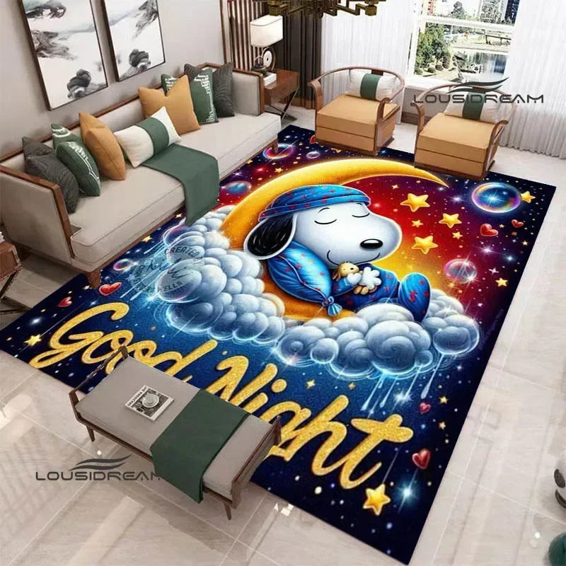 Cute Cartoon S-Snoopy printed carpet Non-slip carpet outdoor carpets area rug Home bedroom decor rugs for bedroom birthday gift