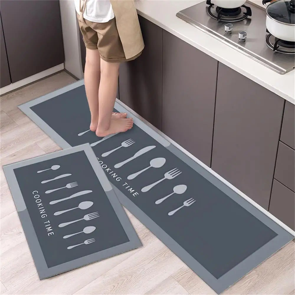 Kitchen Floor Mat Bedroom Living Room Long Bedside Area Rug Hallway Soft Washable Carpet Anti Slip Bathroom Entrance Doormat