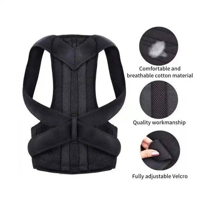 2023 Back Posture Corrector Shoulder Support Belt Upper and Lower Back Pain Relief Improve Spine Clavicle Brace Posture Vest