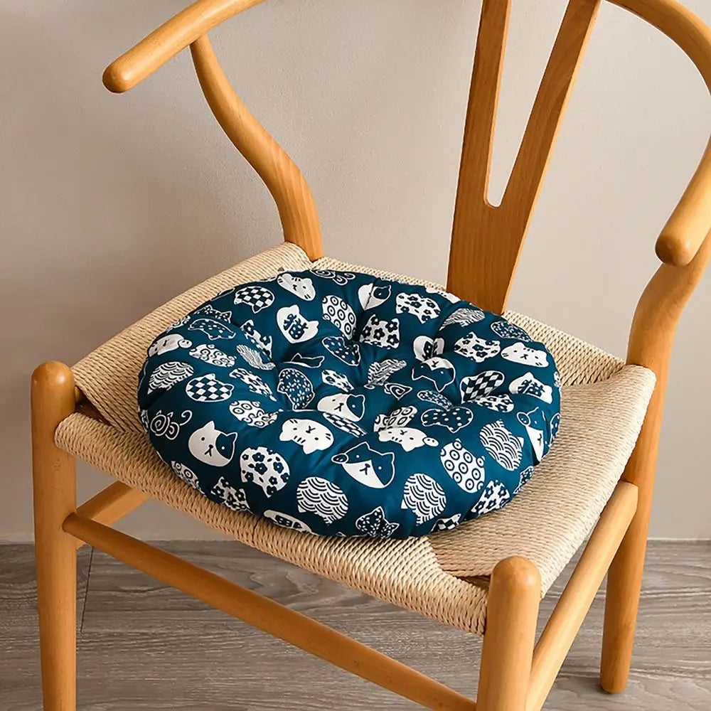 40*40cm Dining Chair Cushion Luxurious 10styles Thicken Round Cushion Non-slip Student Seat Cushion Student Office Canteen