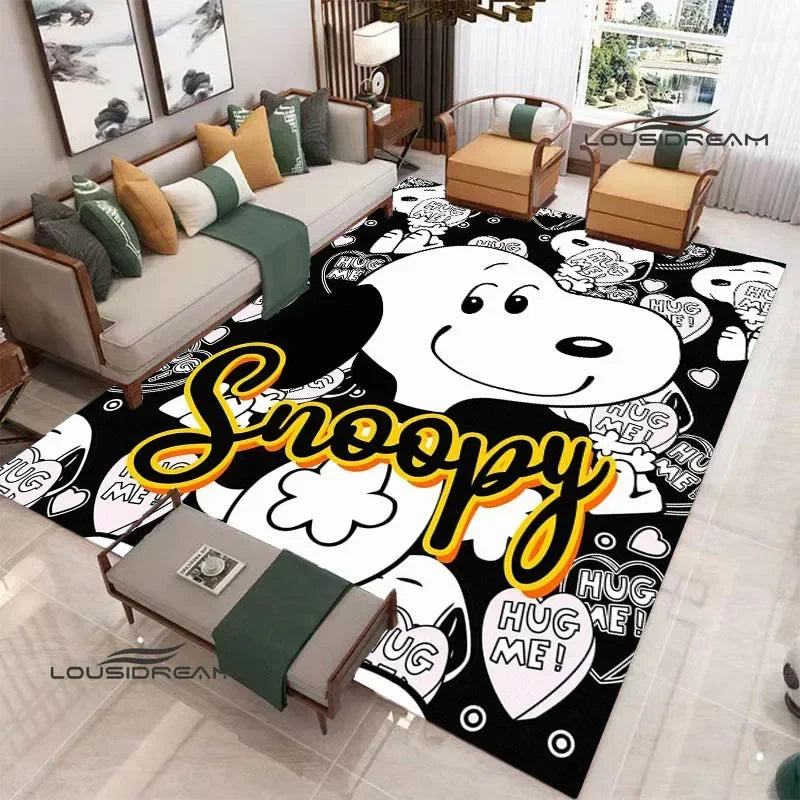 Cute Cartoon S-Snoopy printed carpet Non-slip carpet outdoor carpets area rug Home bedroom decor rugs for bedroom birthday gift