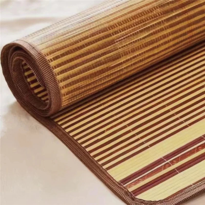 Summer Cool Mat Bedroom Dormitory Single Bed Bamboo Cool Mat Double-Sided Bamboo Mat Cool Skin-Friendly Carbonized Bamboo Mat