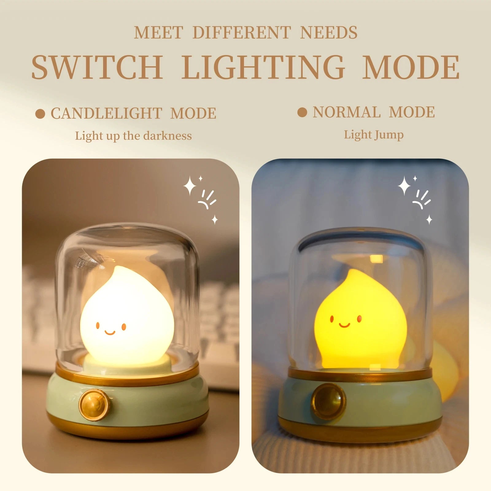 Mini Desktop LED Cute Creative Night Light Portable Cartoon Table Lamp USB Rechargeable For Home Decor Hotel Bedroom Coffee Bar