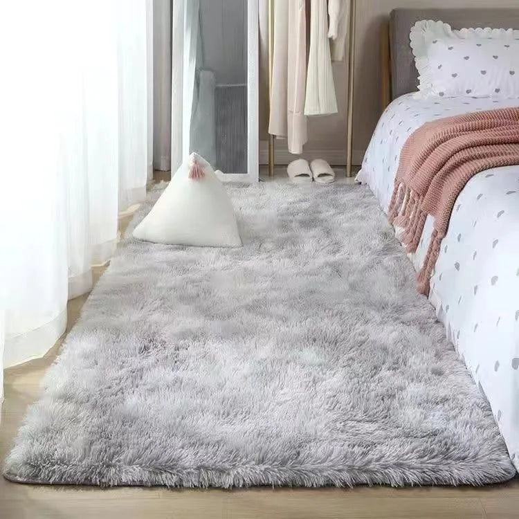 Pink Bedroom Carpet For Children's  Room Cute Girls Floor Soft Mat Living Room Decoration White Fluffy Large Kids Bedside Rugs