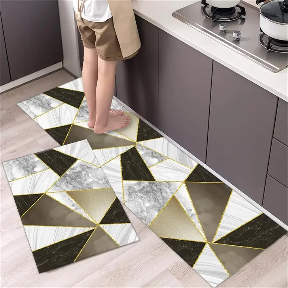 Kitchen Carpet Mats for Floor Anti Slip Bathroom Entrance Doormat Bedroom Living Room Long Bedside Area Rug Soft Washable Carpet