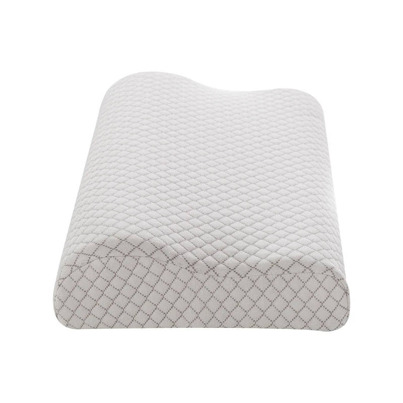 1PC Breathable Therapeutic Ergonomic Side Sleeper Orthopedic Contour Wave Shape Memory Foam Pillow