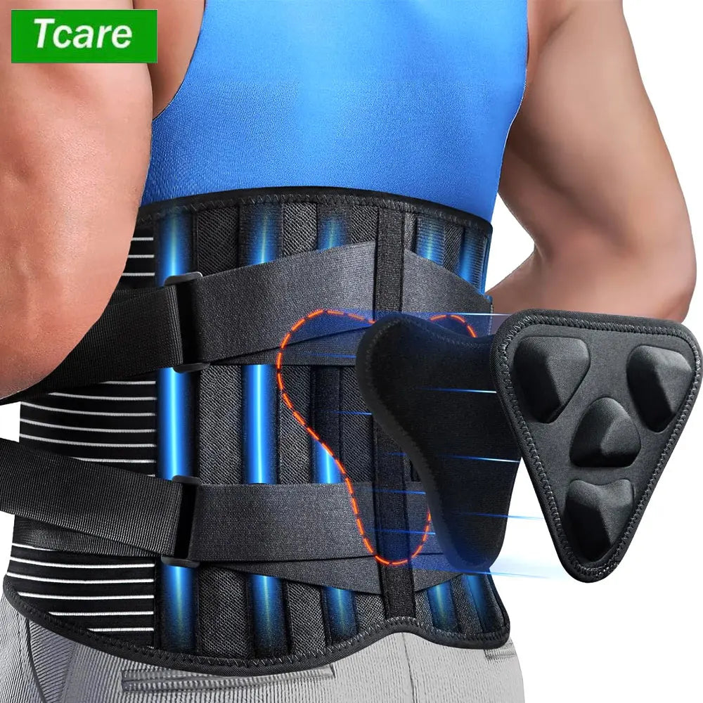 Back Brace for Lower Back Pain Relief, Breathable Waist Brace Adjustable Lumbar Support for Herniated Disc, Sciatica, Scoliosis