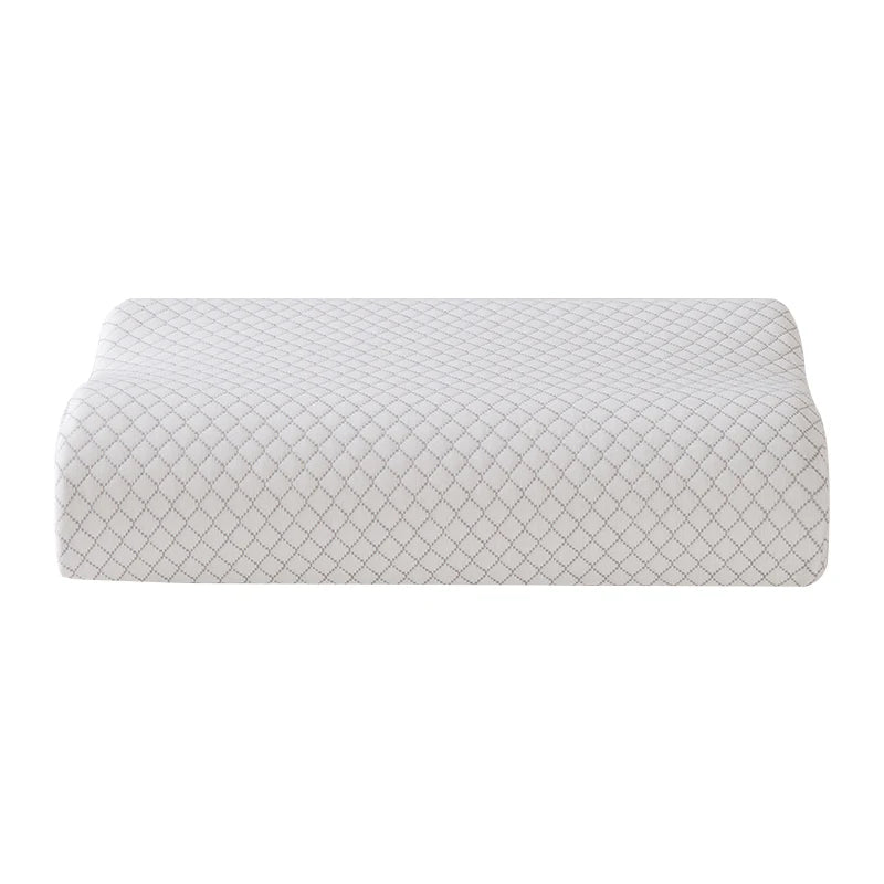 1PC Breathable Therapeutic Ergonomic Side Sleeper Orthopedic Contour Wave Shape Memory Foam Pillow