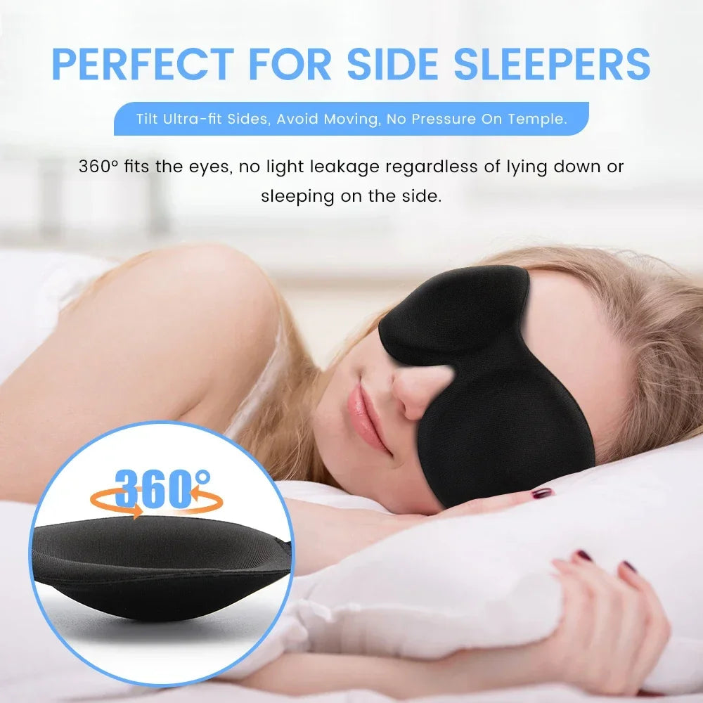 3D Eye Mask Shading Breathable Eye Cover Natural Sleeping Eye Mask Memory Foam Block Night Mask Blindfold for Sleep