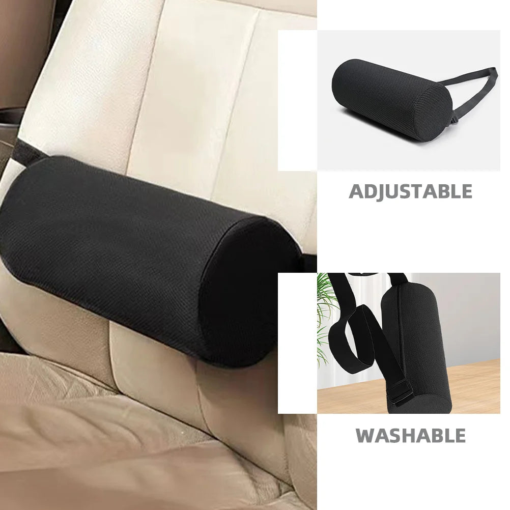 Lumbar Roll Pillow Breathable 3D Back Roll Lumbar Support Pillow for Office Chair Car Seat