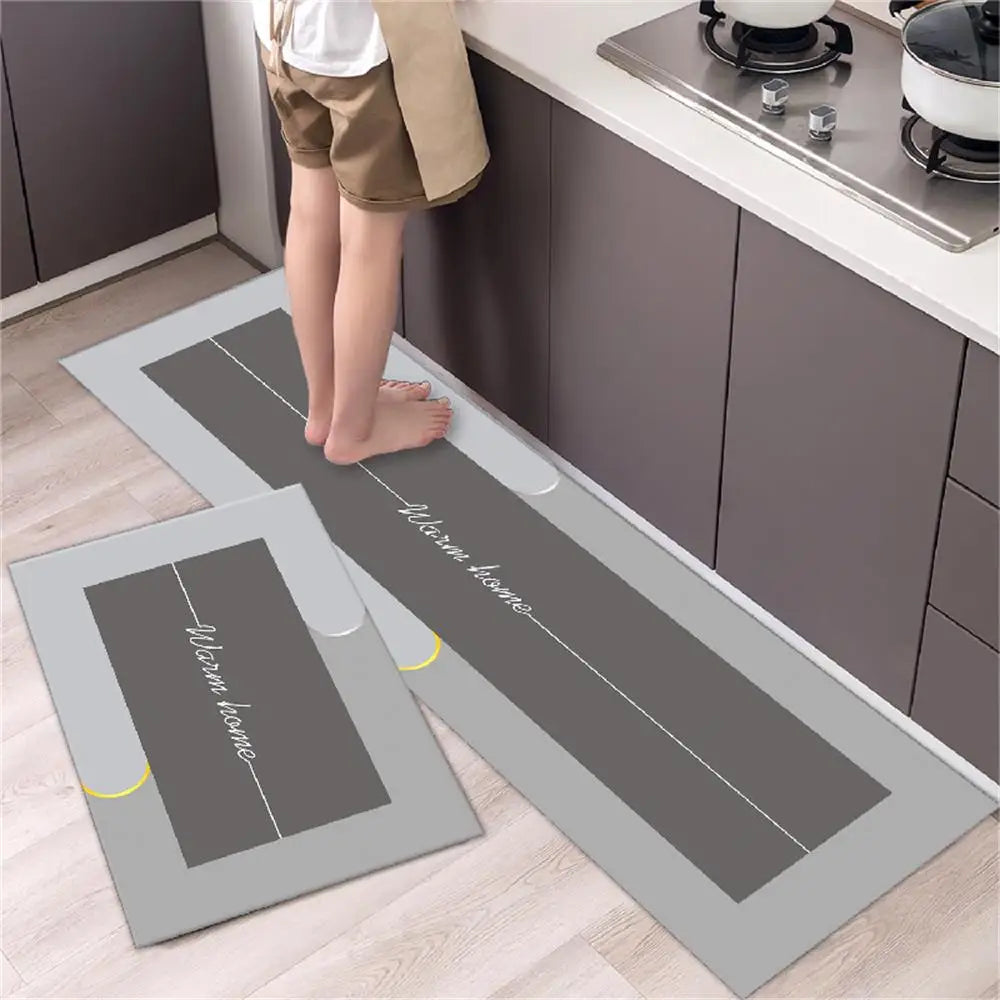 Kitchen Floor Mat Bedroom Living Room Long Bedside Area Rug Hallway Soft Washable Carpet Anti Slip Bathroom Entrance Doormat