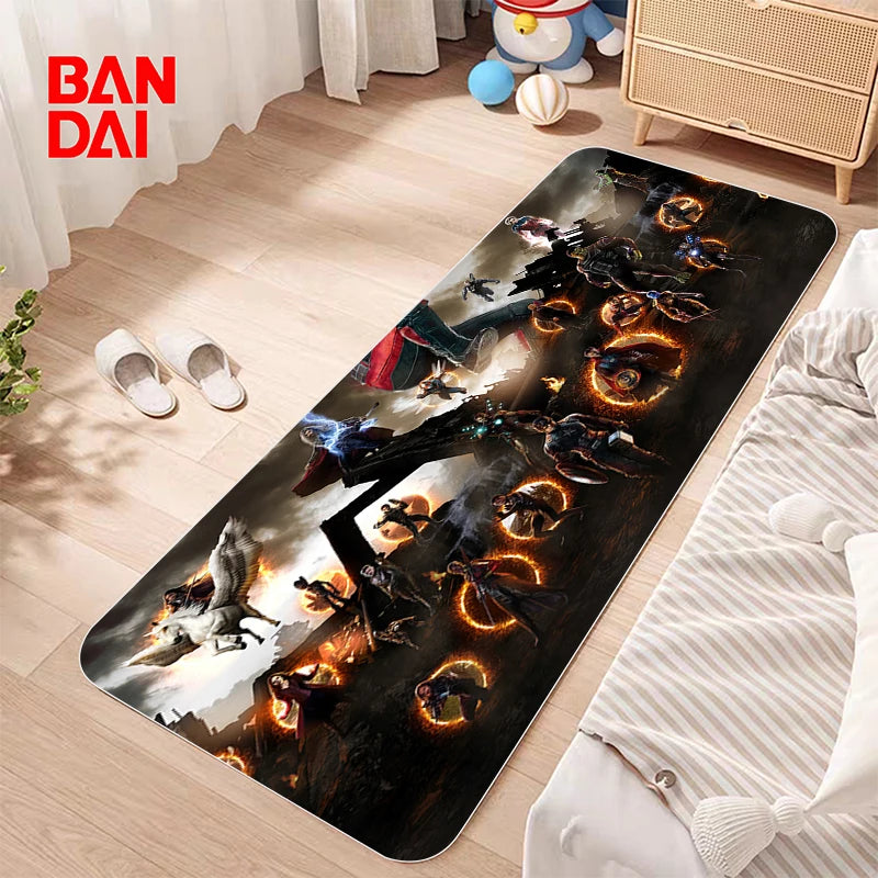 Bathroom Mat Non-slip Washable Kitchen Marvel Bath Bedside Room Carpet Kawaii Rug Corridor Welcome Home Decoration Bedroom Floor