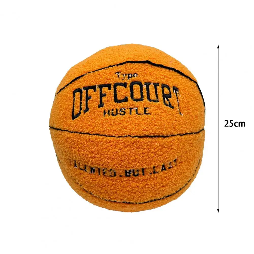 Basketball Plush Pillow Soft Durable Fluffy Basketball Plush Toy