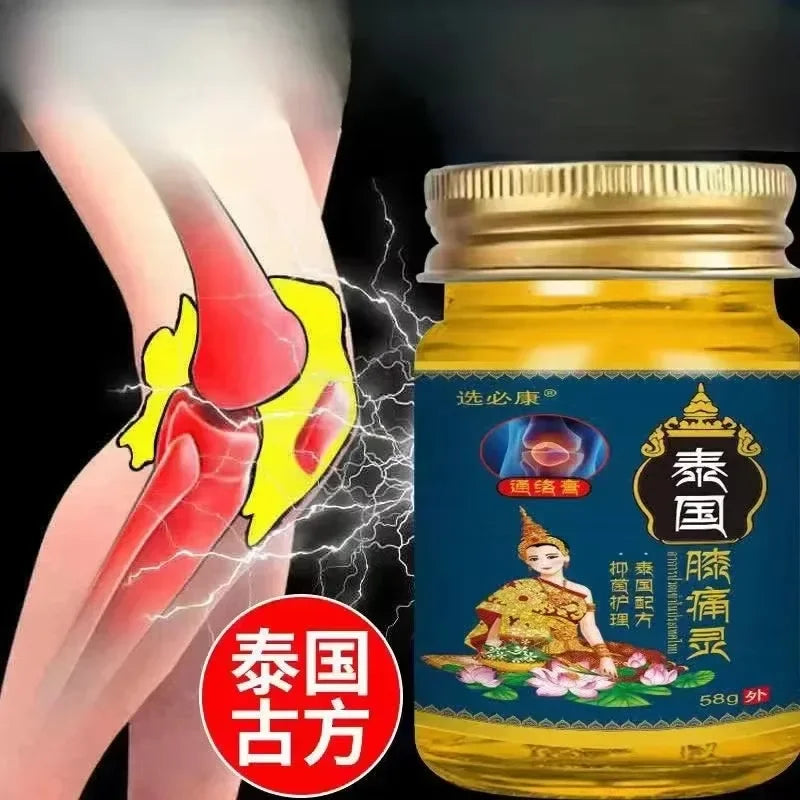 Thai Knee Pain Cream Knee Joint Injury Synovial Ointment Stimulate Blood Muscles and Joints Circulation To Relax Belleza Y Salud