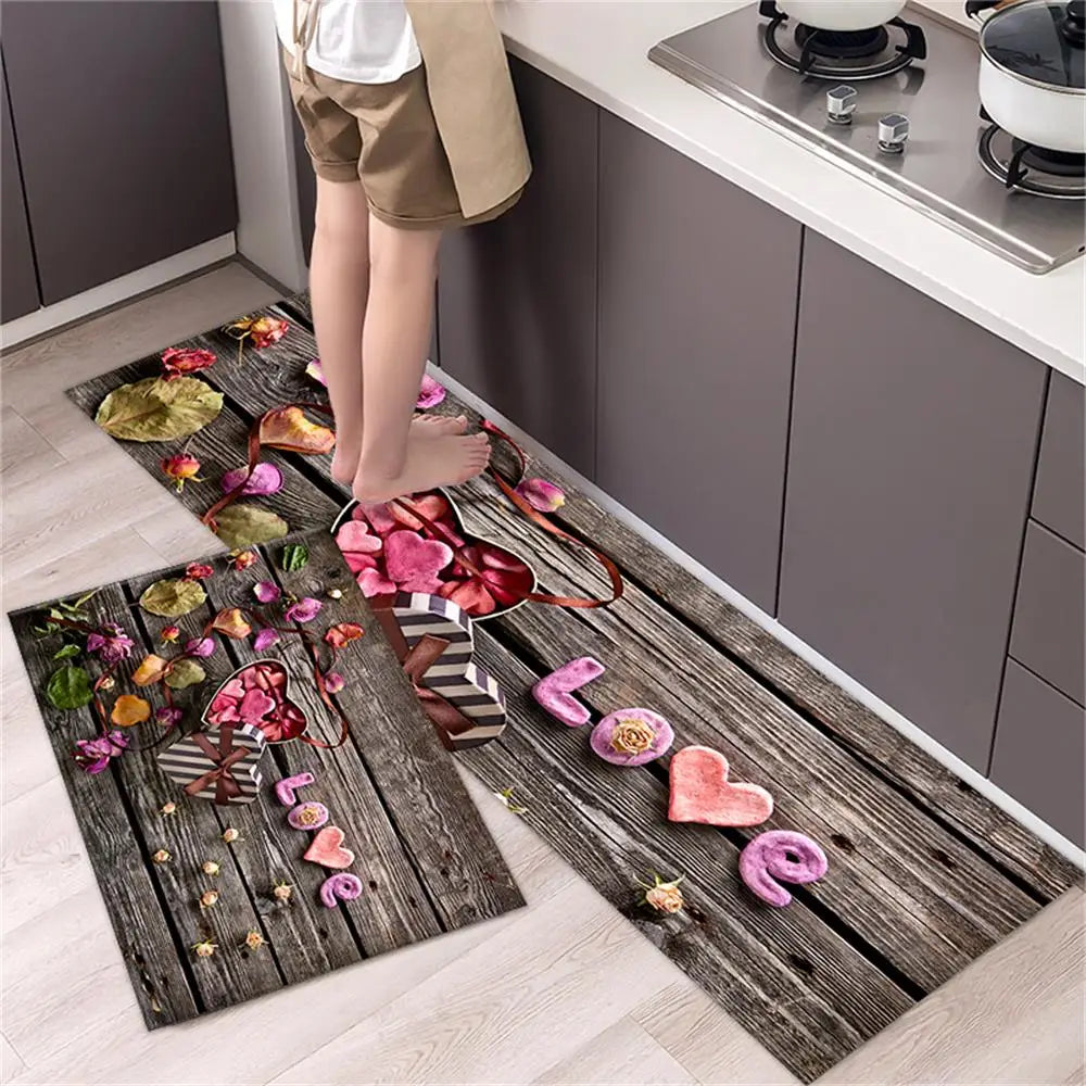 Kitchen Floor Mat Bedroom Living Room Long Bedside Area Rug Hallway Soft Washable Carpet Anti Slip Bathroom Entrance Doormat