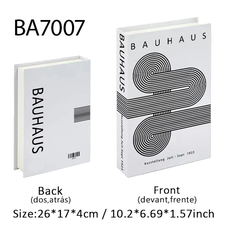 Bauhaus Decorative Books Open Luxury Fake Book Storage Box Home Decor Matisse Boho Monet Coffee Table Shelf Interior Decoration