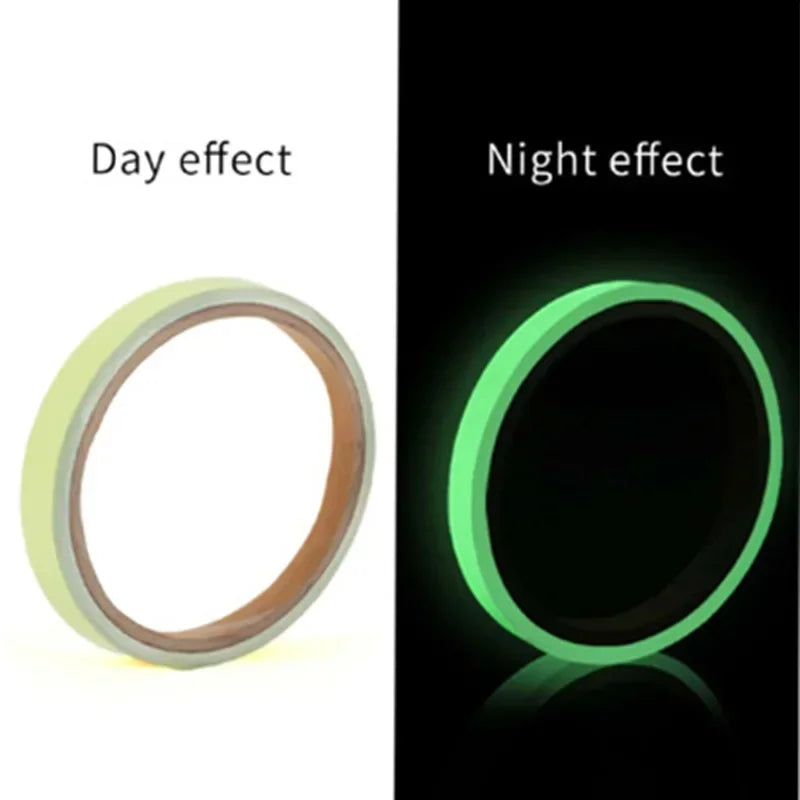 3M/5M Luminous Tape Green Warning Light Night Light Sticker Home Storage Staircase Anti Slip Sticker Graffiti Decoration Sticker