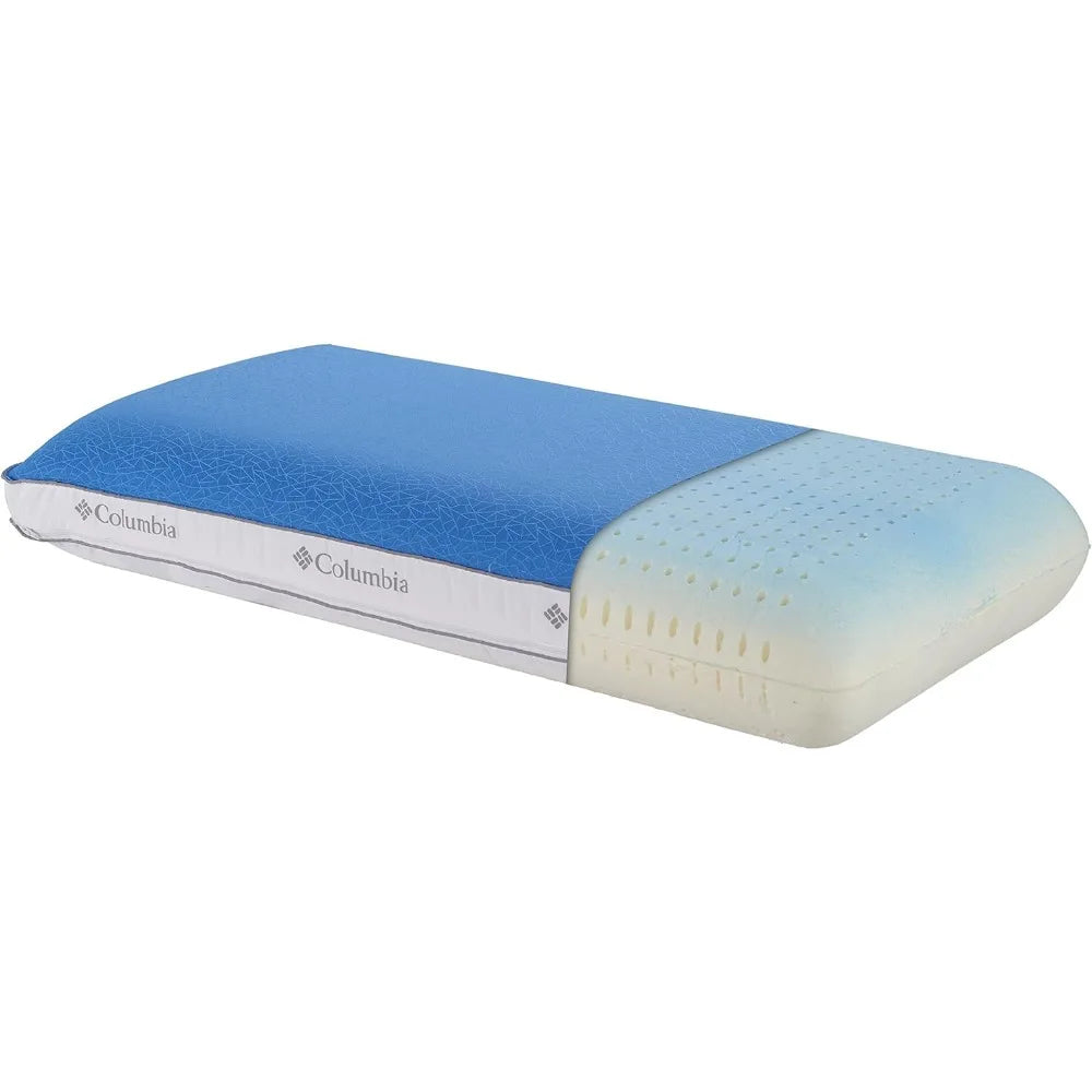 Cooling Gel Memory Foam Pillow - Comfortable and Supportive with Cooling & Breathable Features - Removable Washable Cover, King