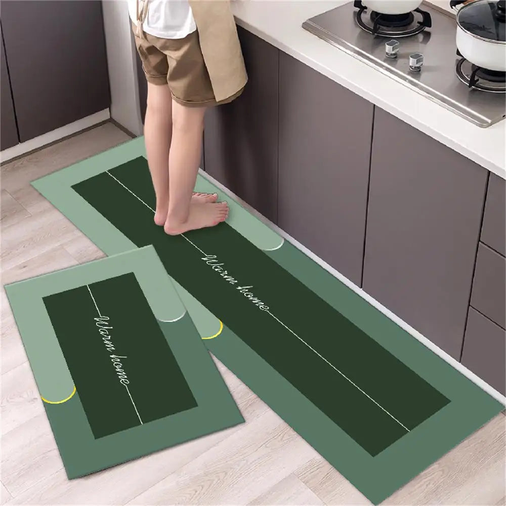 Kitchen Floor Mat Bedroom Living Room Long Bedside Area Rug Hallway Soft Washable Carpet Anti Slip Bathroom Entrance Doormat