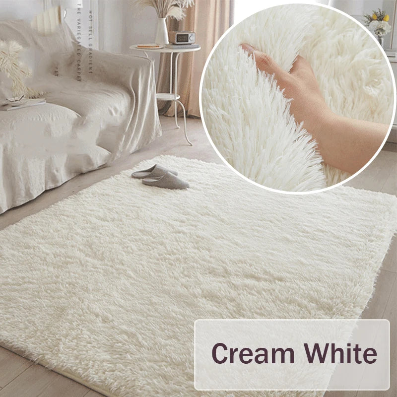 Gray Carpet for Living Room Plush Rug Bed Room Floor Fluffy Mats Anti-slip Home Decor Rugs Soft Velvet Carpets Kids Room Blanket