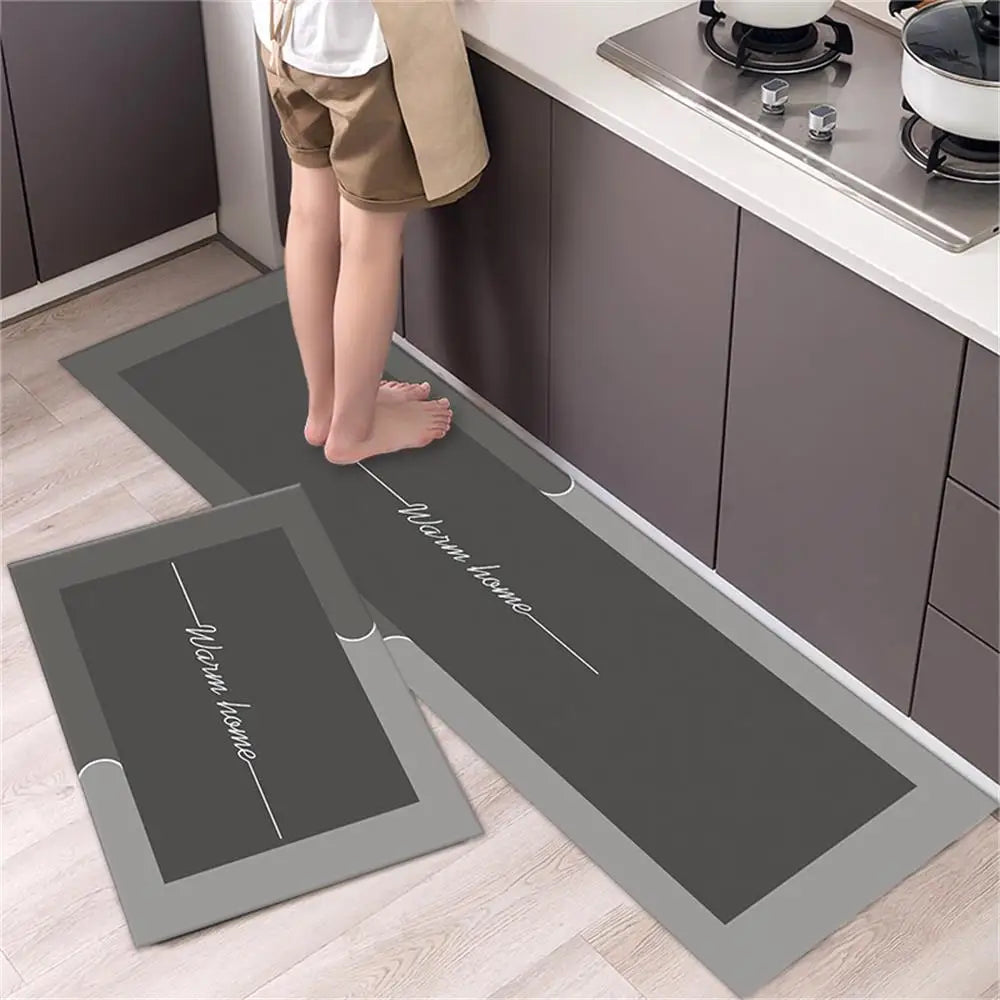 Kitchen Floor Mat Bedroom Living Room Long Bedside Area Rug Hallway Soft Washable Carpet Anti Slip Bathroom Entrance Doormat