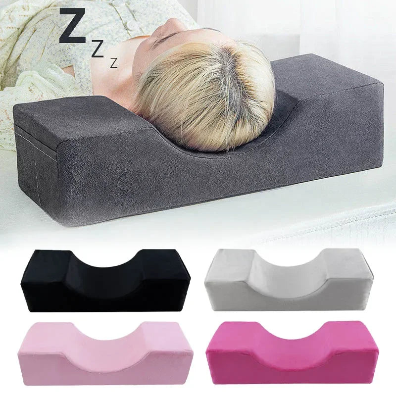 Lash Pillow Neck Support Eyelash Pillow Eyelashes Bed Cover Set Grafting Eyelashes Memory Foam Eyelash Extension Pillow